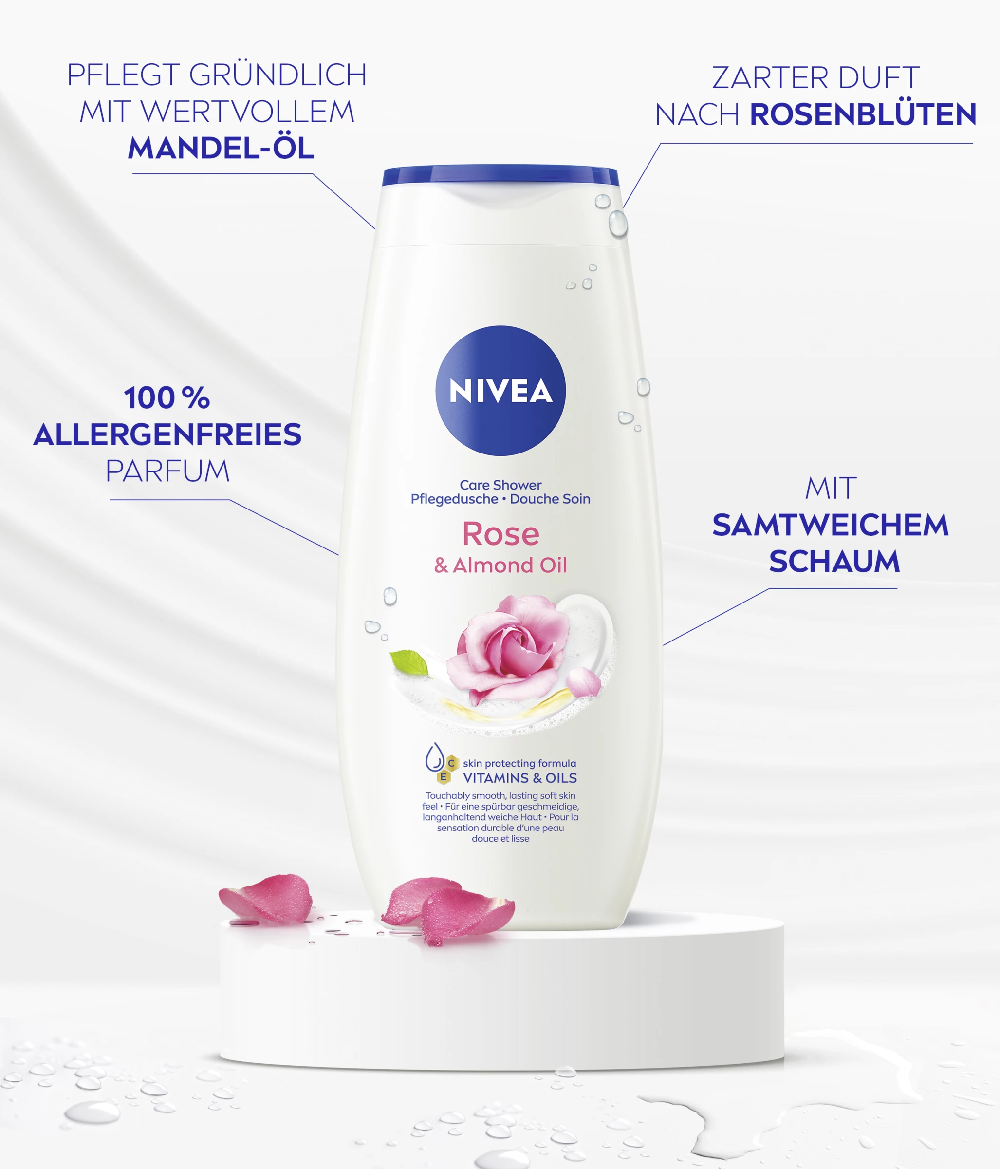 NIVEA Pflegedusche Rose & Almond Oil 6 NIVEA Pflegedusche Rose & Almond Oil – Bild 6