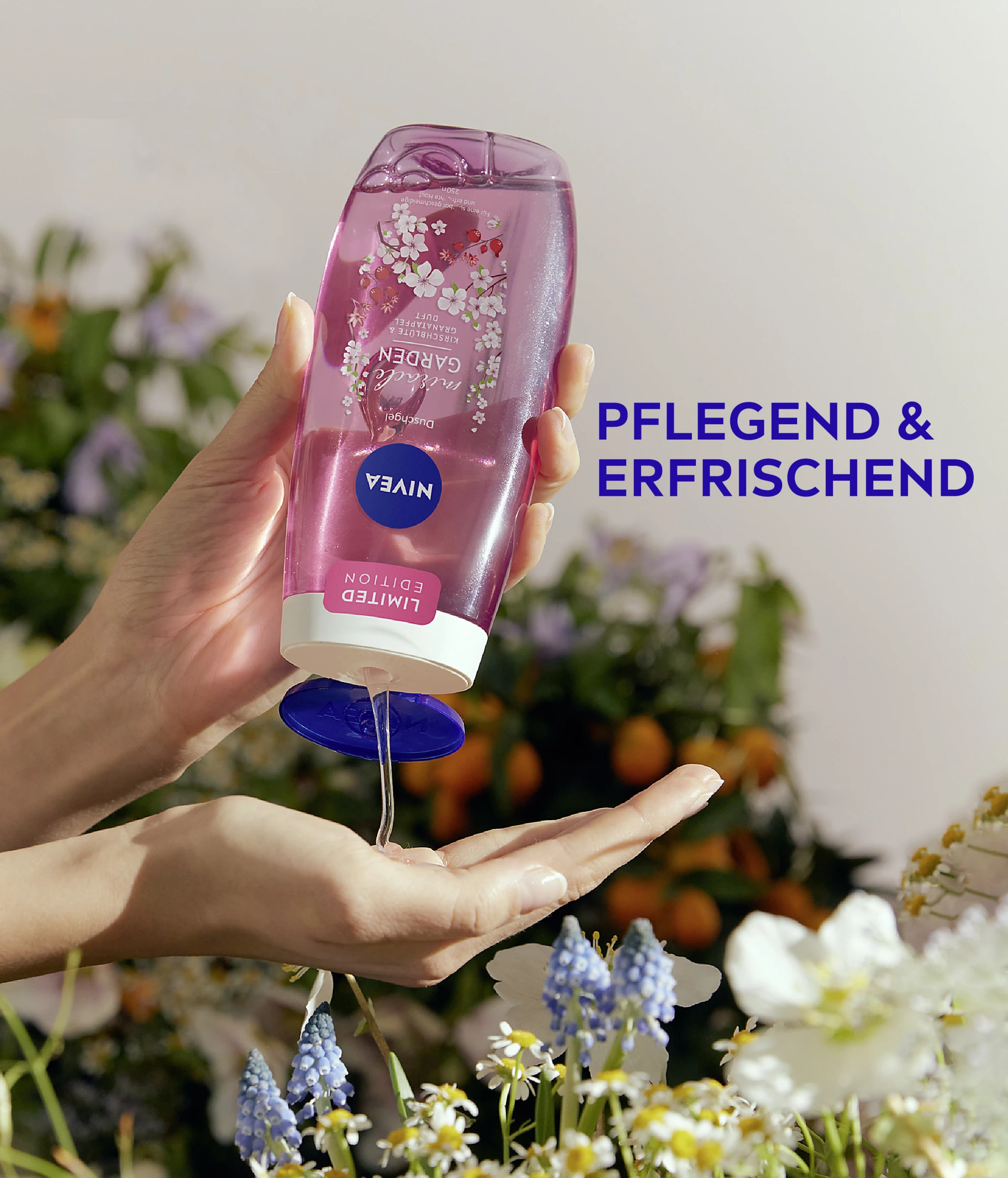 NIVEA Pflegedusche Miracle GARDEN Kirschblüte & Granatapfel Duft 3 NIVEA Pflegedusche Miracle GARDEN Kirschblüte & Granatapfel Duft – Bild 3
