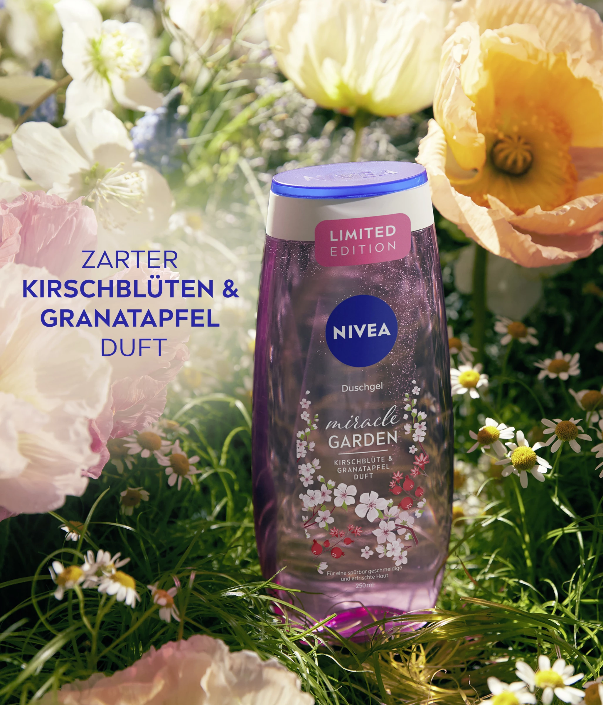 NIVEA Pflegedusche Miracle GARDEN Kirschblüte & Granatapfel Duft 5 NIVEA Pflegedusche Miracle GARDEN Kirschblüte & Granatapfel Duft – Bild 5
