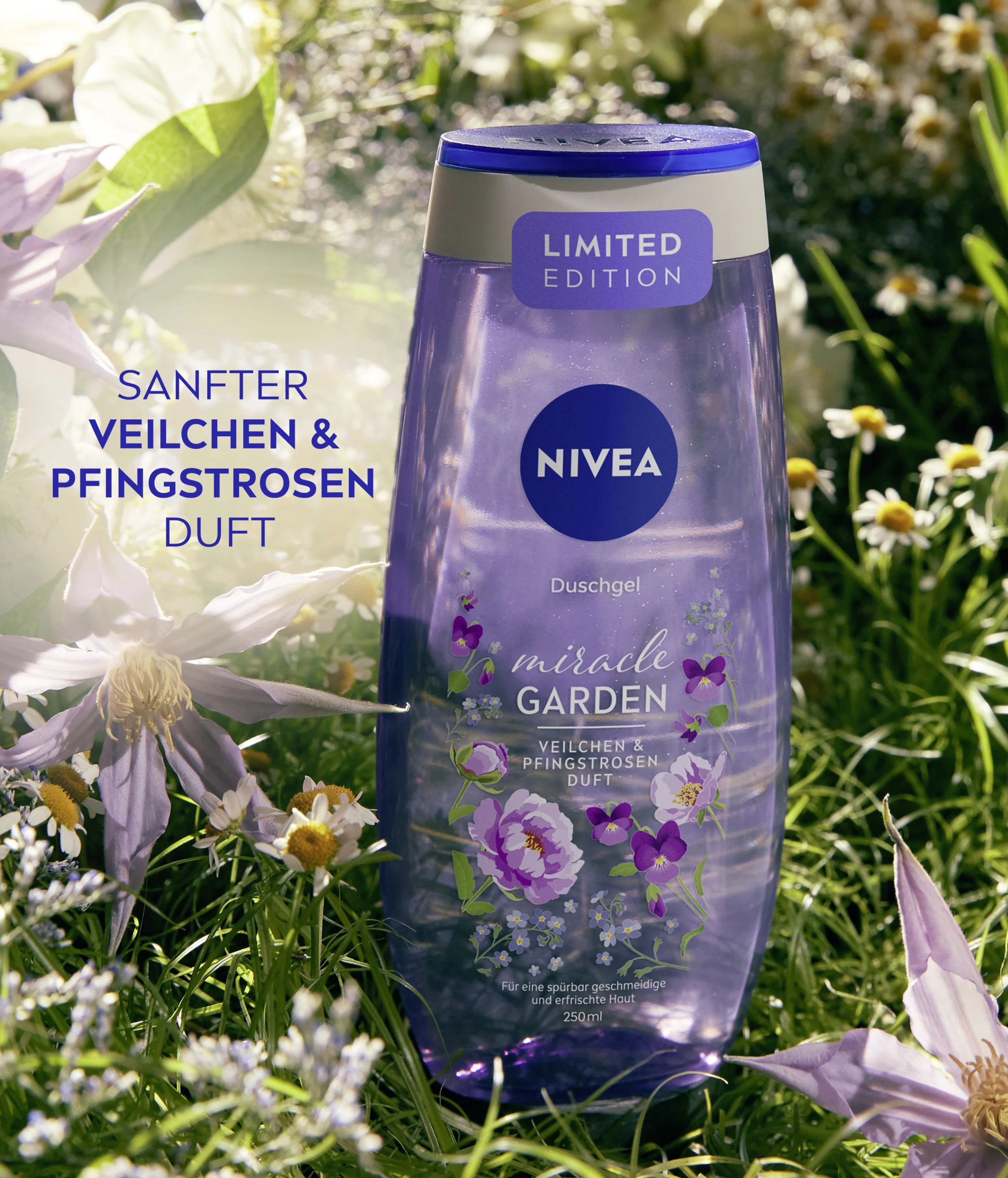 NIVEA Pflegedusche Miracle GARDEN V Eilchen & Pfingstrosen Duft 5 NIVEA Pflegedusche Miracle GARDEN V Eilchen & Pfingstrosen Duft – Bild 5