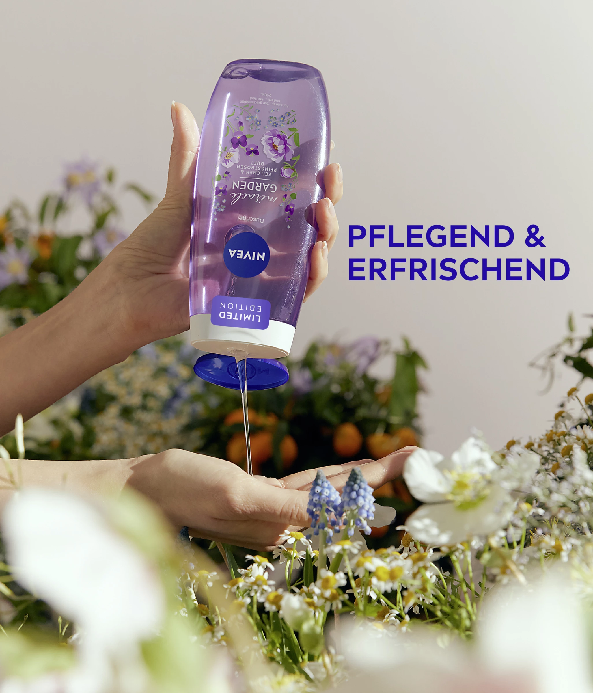 NIVEA Pflegedusche Miracle GARDEN V Eilchen & Pfingstrosen Duft 3 NIVEA Pflegedusche Miracle GARDEN V Eilchen & Pfingstrosen Duft – Bild 3
