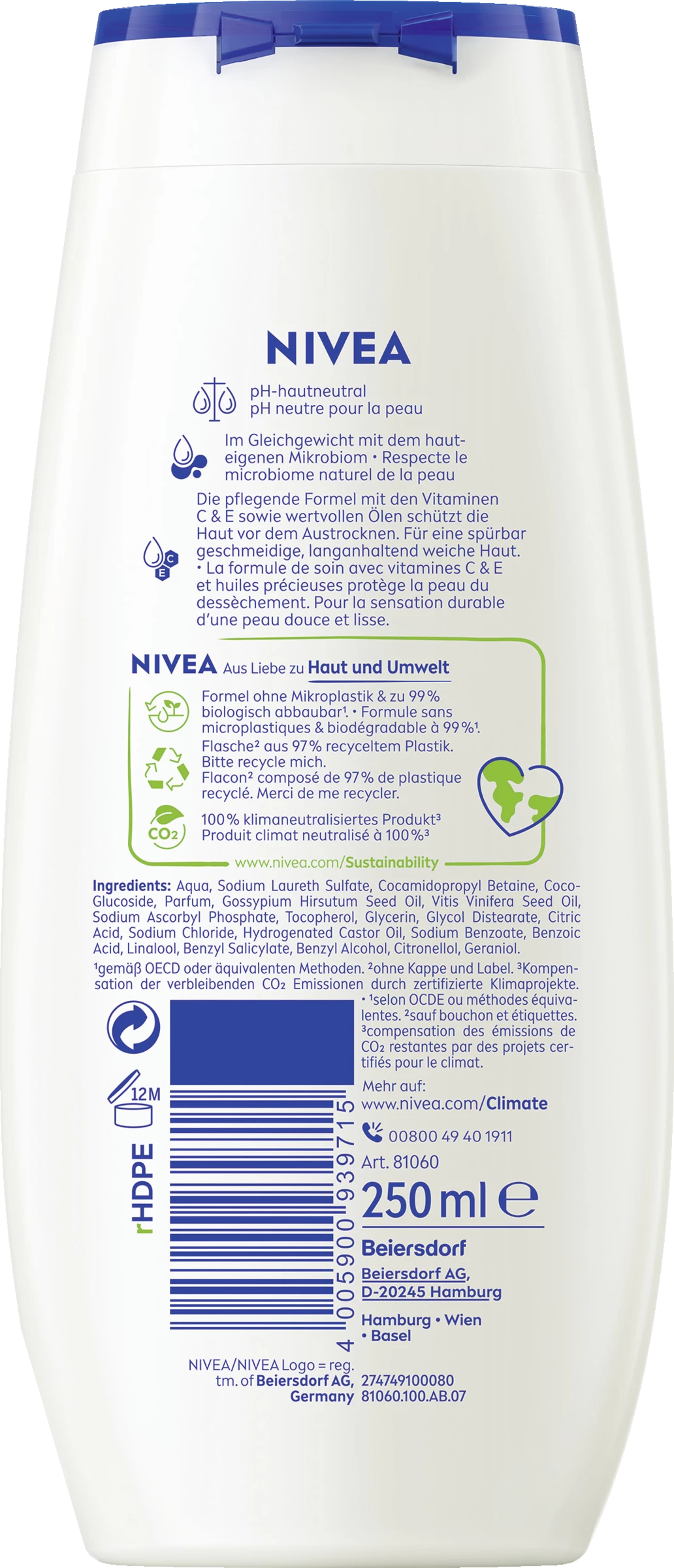 NIVEA Pflegedusche Cashmere & Cottonseed Oil 2 NIVEA Pflegedusche Cashmere & Cottonseed Oil – Bild 2