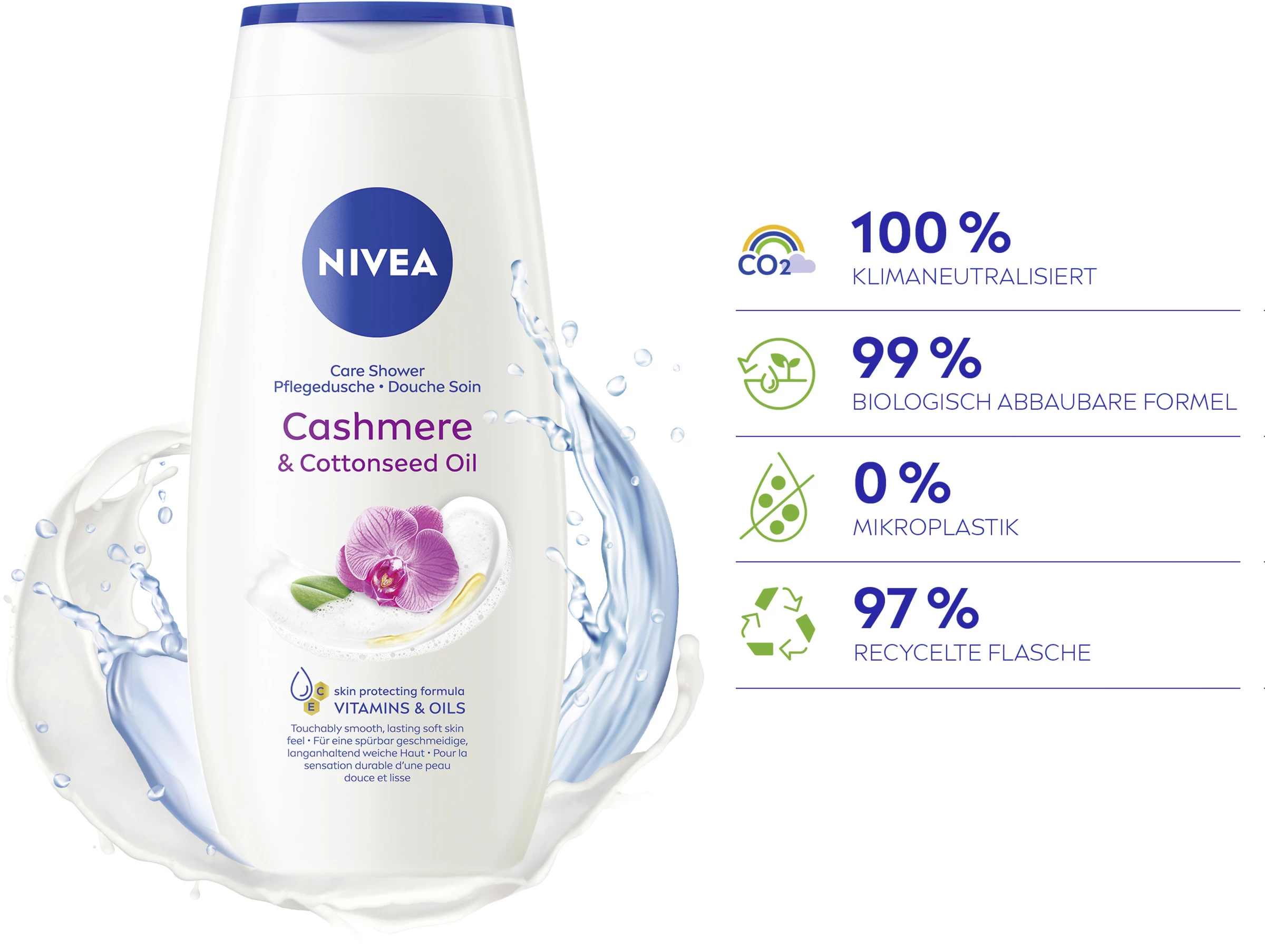 NIVEA Pflegedusche Cashmere & Cottonseed Oil 3 NIVEA Pflegedusche Cashmere & Cottonseed Oil – Bild 3