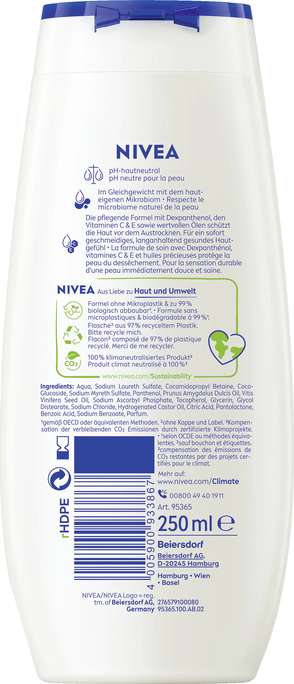 NIVEA Pflegedusche Creme Protect & Dexpanthenol 2 NIVEA Pflegedusche Creme Protect & Dexpanthenol – Bild 2