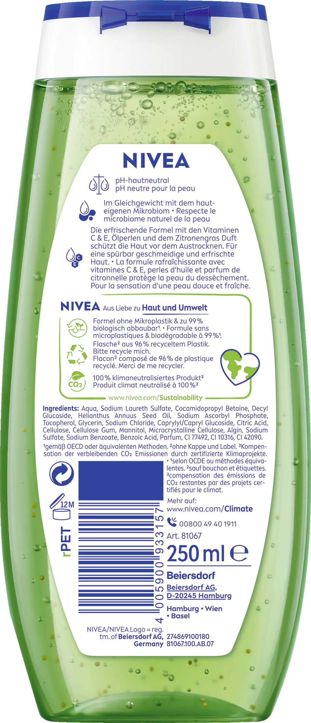NIVEA Pflegedusche Lemongrass & Oil 2 NIVEA Pflegedusche Lemongrass & Oil – Bild 2