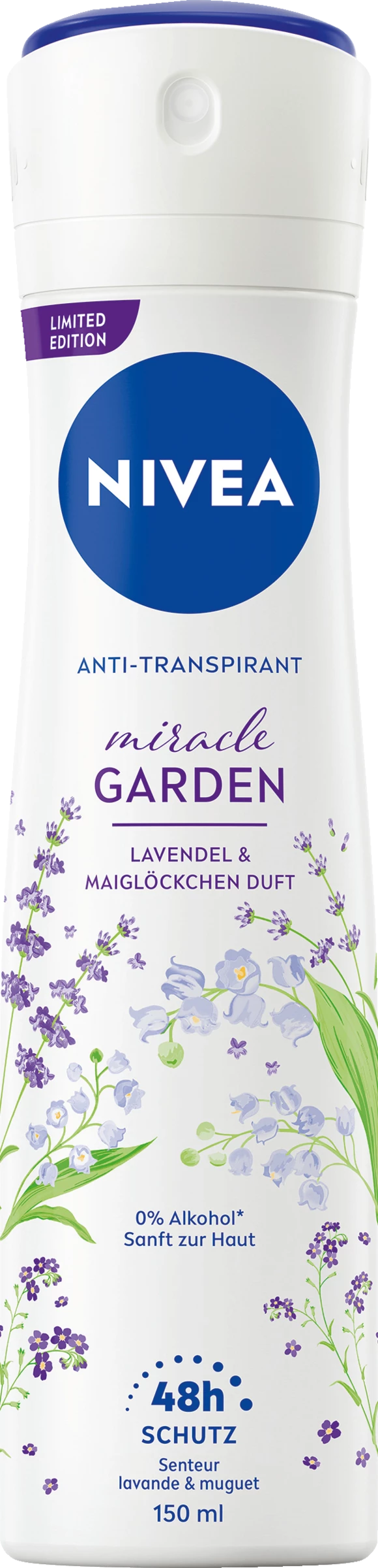 NIVEA Anti-Transpirant Spray Miracle Garden Lavendel 1 NIVEA Anti-Transpirant Spray Miracle Garden Lavendel
