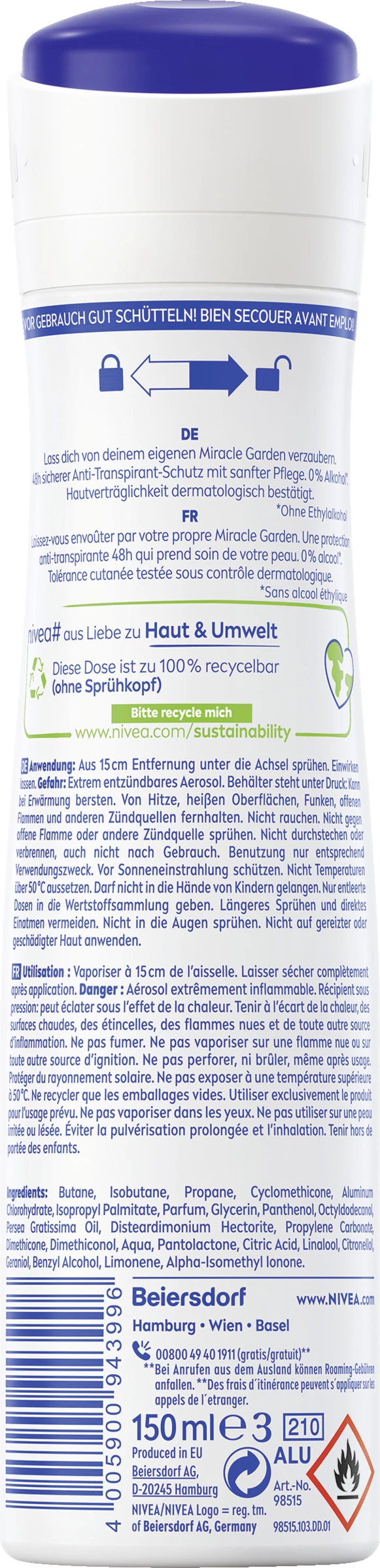 NIVEA Anti-Transpirant Spray Miracle Garden Lavendel 2 NIVEA Anti-Transpirant Spray Miracle Garden Lavendel – Bild 2