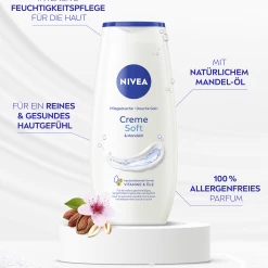 NIVEA Pflegedusche Creme Soft & Mandelöl 11 NIVEA Pflegedusche Creme Soft & Mandelöl -Satin Naturel shop MAM 8548373 SHOP IMAGE 1.4