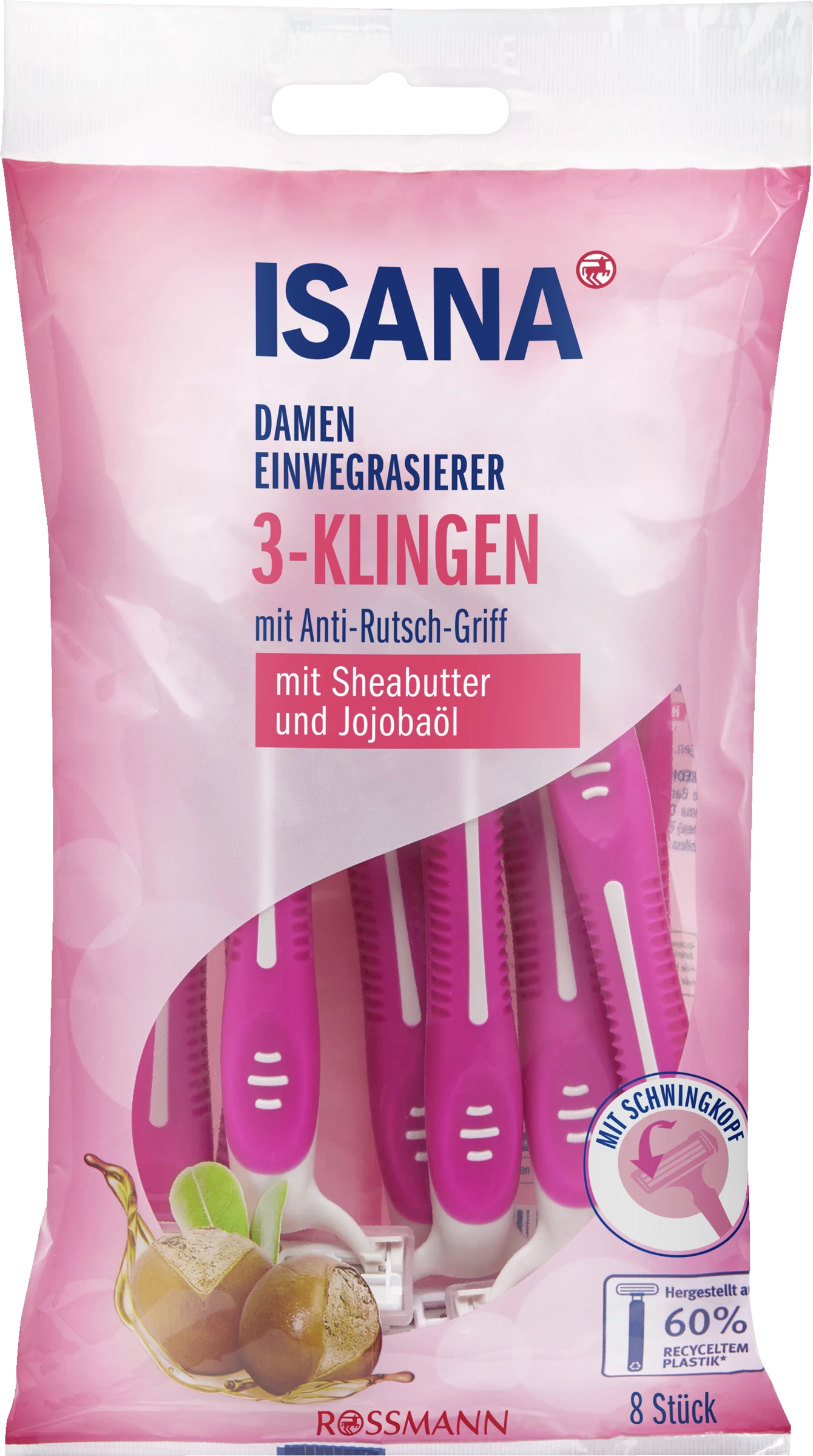 ISANA Damen Einwegrasierer 3-Klingen 1 ISANA Damen Einwegrasierer 3-Klingen