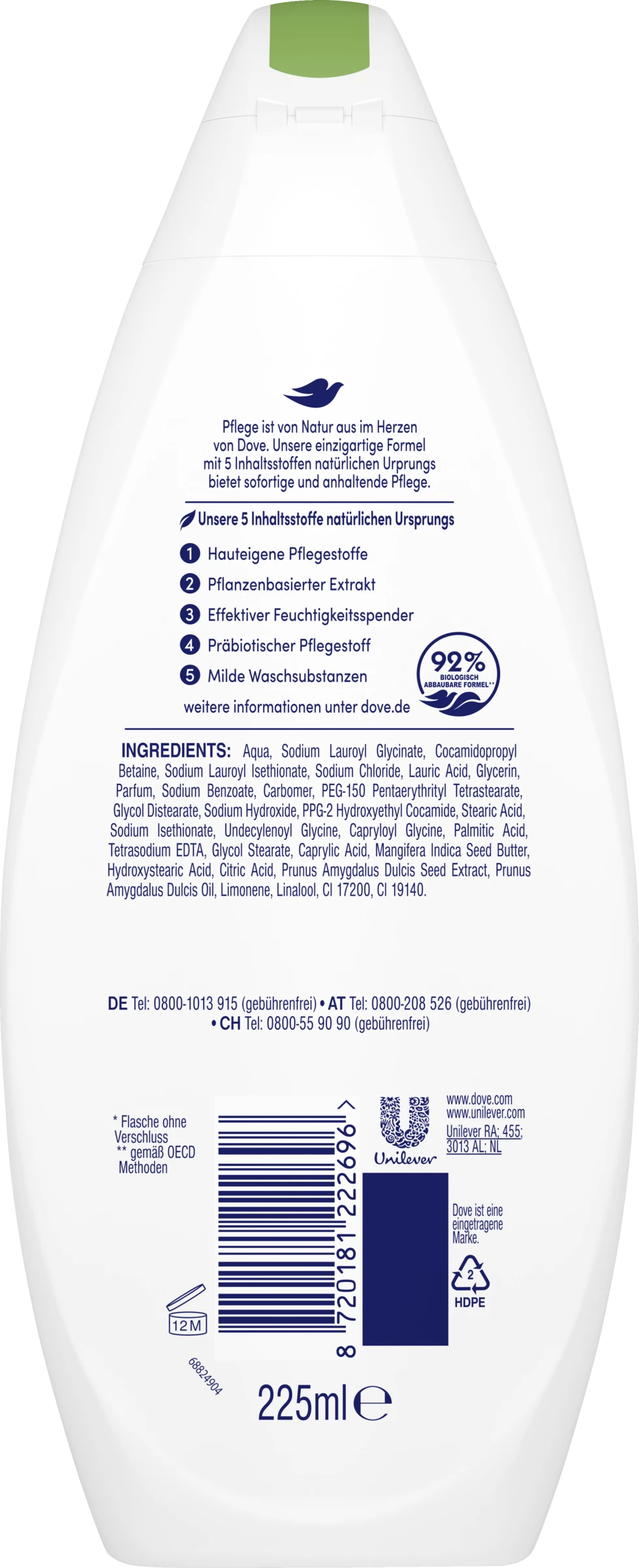 DOVE Pflegedusche Care By Nature Belebend 2 DOVE Pflegedusche Care By Nature Belebend – Bild 2