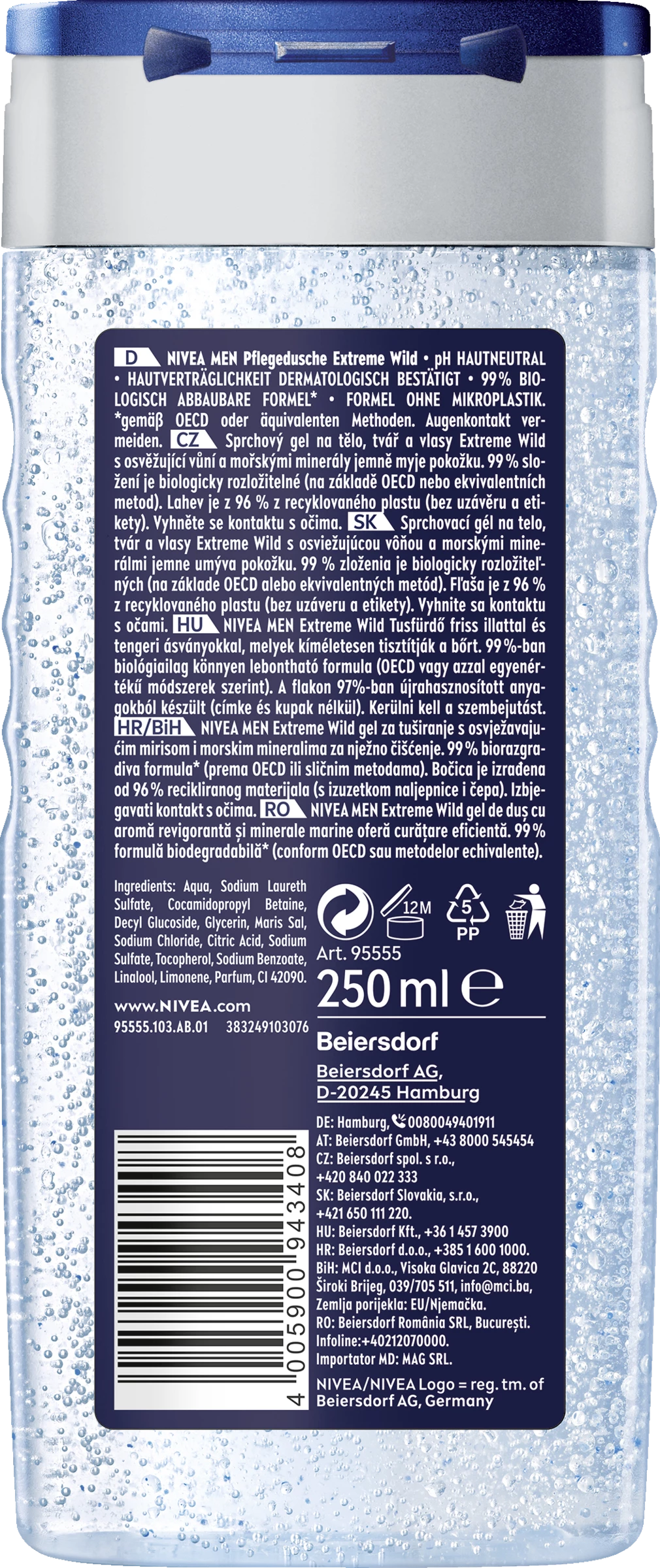 NIVEA MEN Dusche Extreme Wild Fresh Citrus 2 NIVEA MEN Dusche Extreme Wild Fresh Citrus – Bild 2