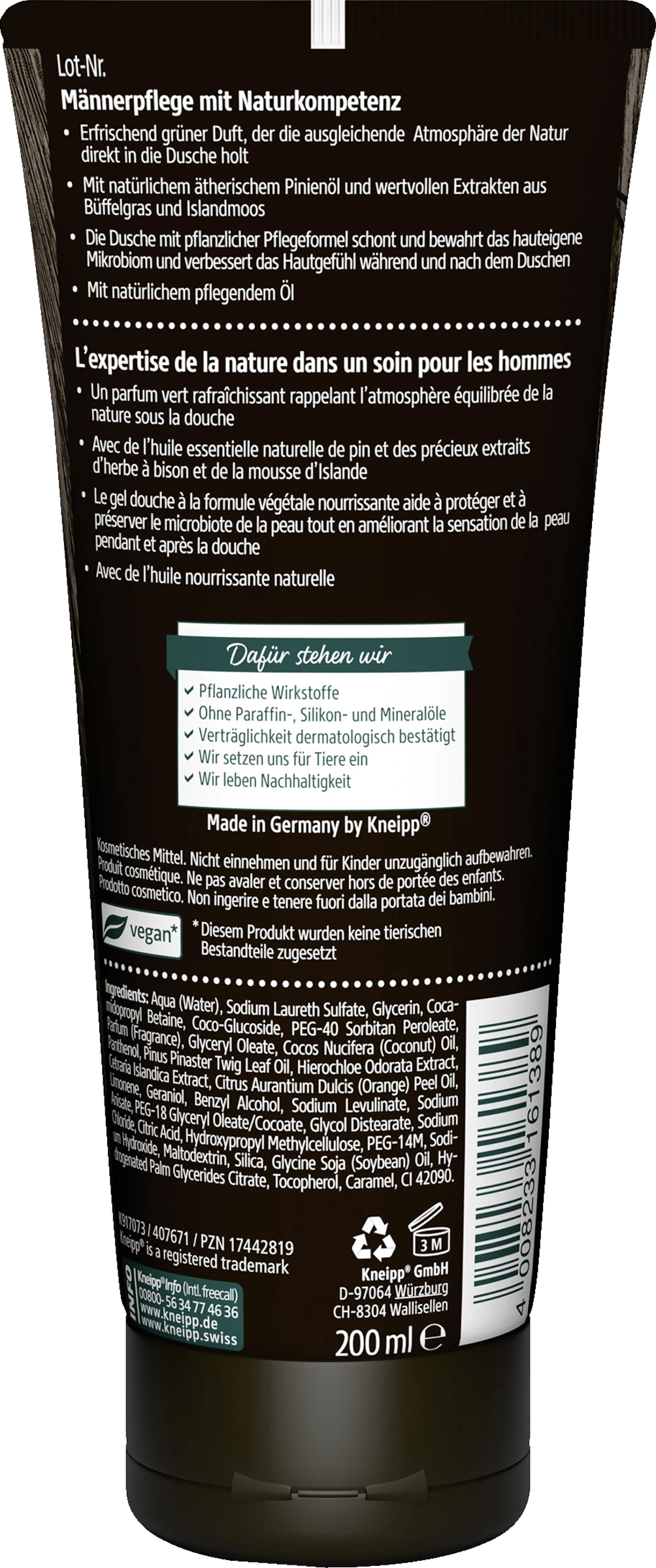 Kneipp MEN 2 In 1 Dusche NATURE FEELING 2 Kneipp MEN 2 In 1 Dusche NATURE FEELING – Bild 2