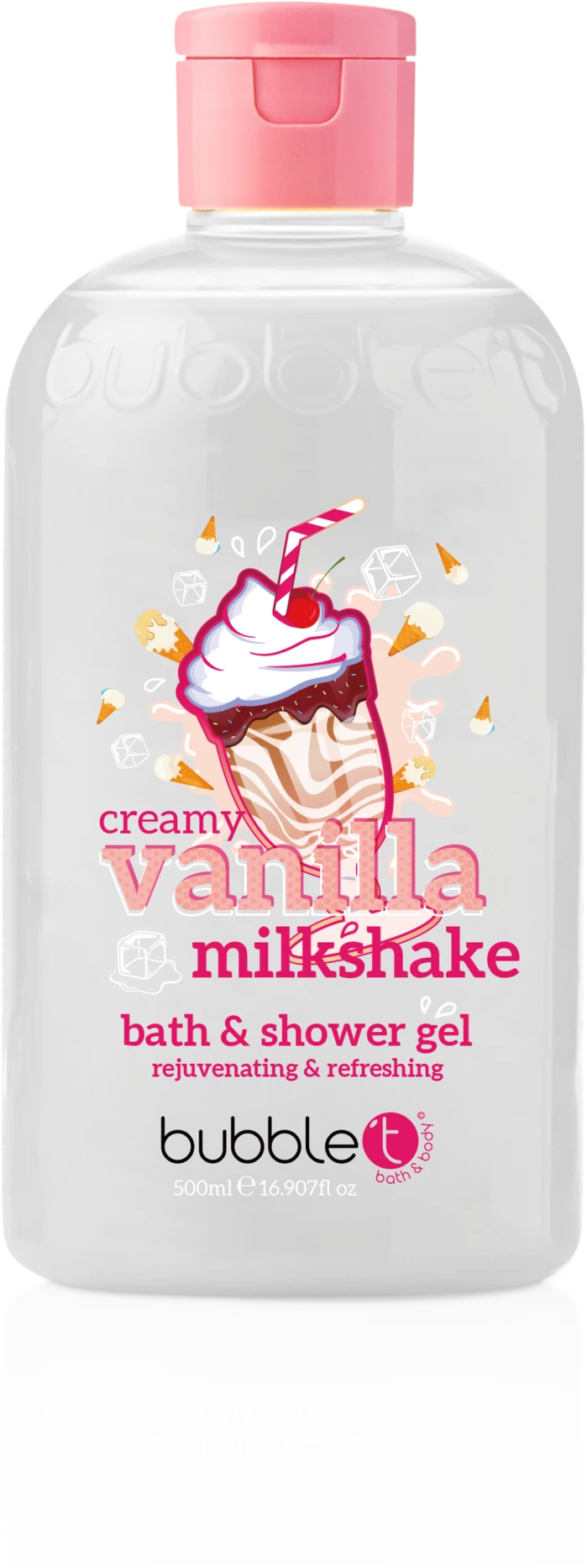 Bubble T Milkshake Vanille Bade- Und Duschgel 1 Bubble T Milkshake Vanille Bade- Und Duschgel