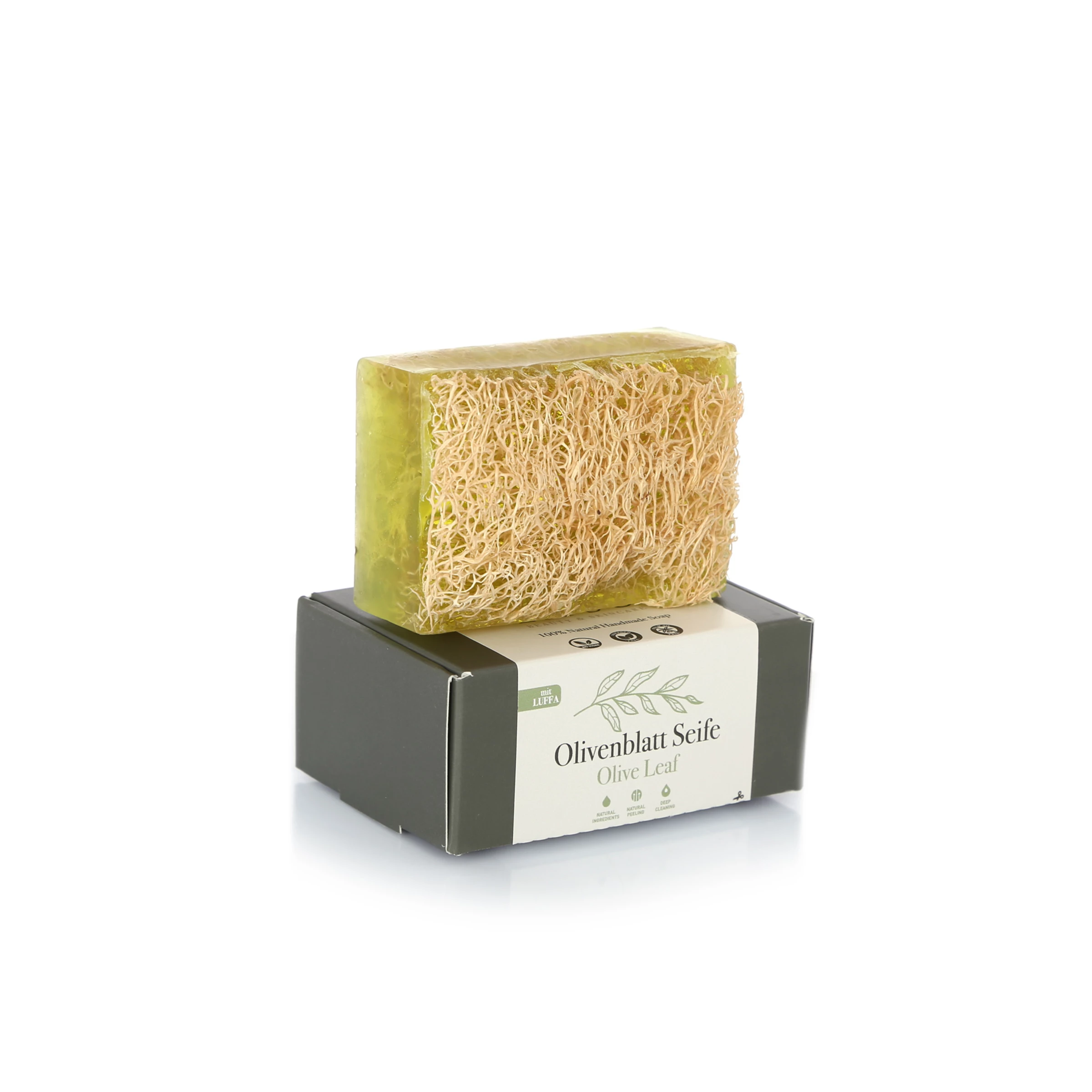 Lifsu Olivenblatt Duschseife Mit Luffa 1 Lifsu Olivenblatt Duschseife Mit Luffa
