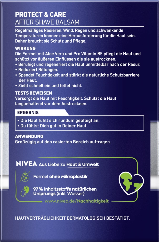 NIVEA MEN Protect & Care After Shave Balsam 2 NIVEA MEN Protect & Care After Shave Balsam – Bild 2