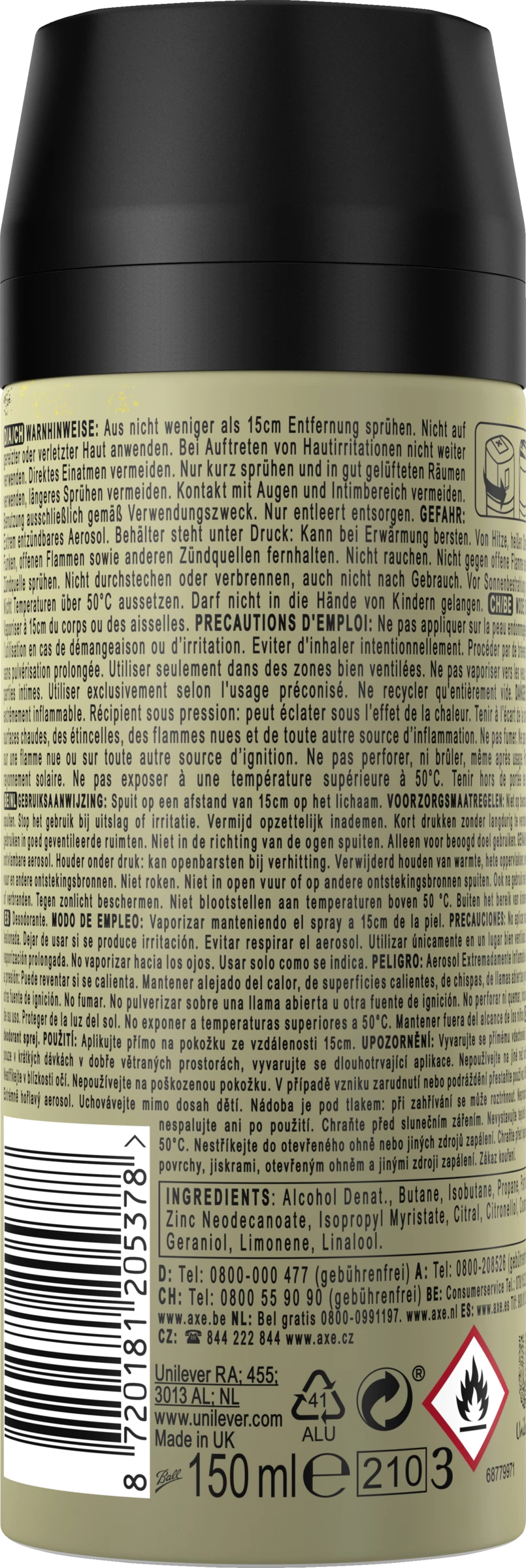 Axe Deo & Body Spray Gold Caramel Billionaire Magnum 2 Axe Deo & Body Spray Gold Caramel Billionaire Magnum – Bild 2