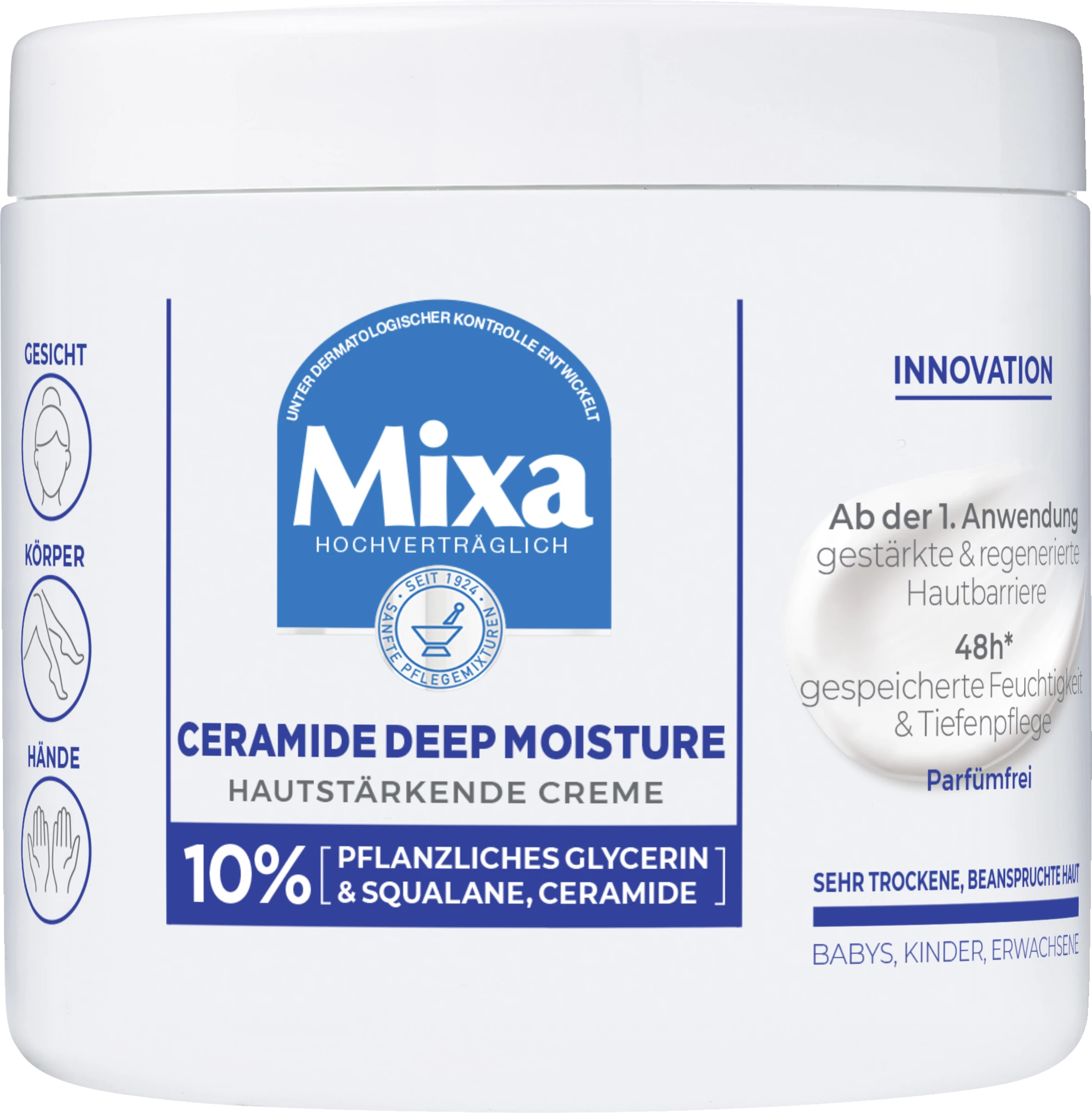 MIXA Ceramide Deep Moisture Hautstärkende Creme 1 MIXA Ceramide Deep Moisture Hautstärkende Creme