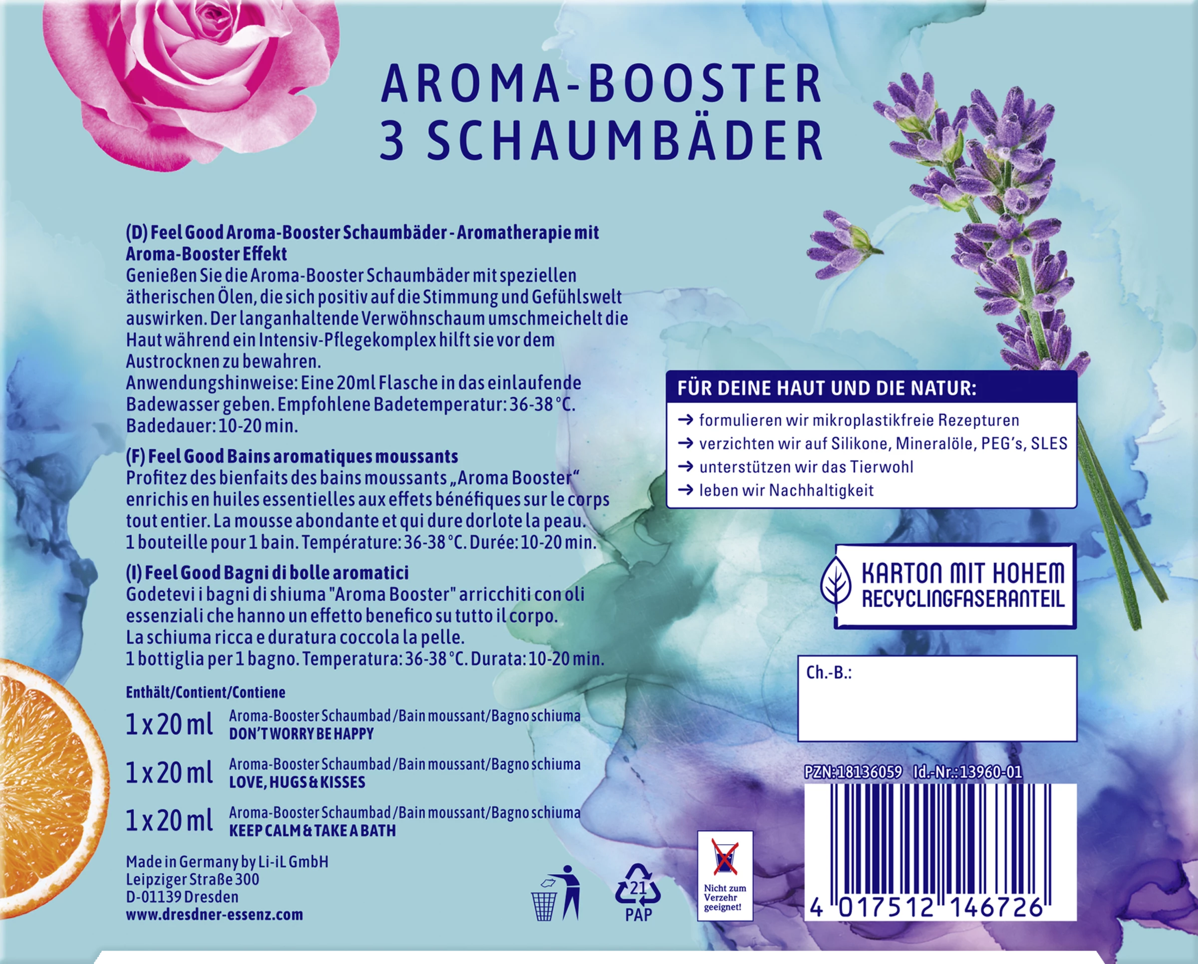 Dresdner Essenz Geschenkset Feel Good Schaumbäder 2 Dresdner Essenz Geschenkset Feel Good Schaumbäder – Bild 2