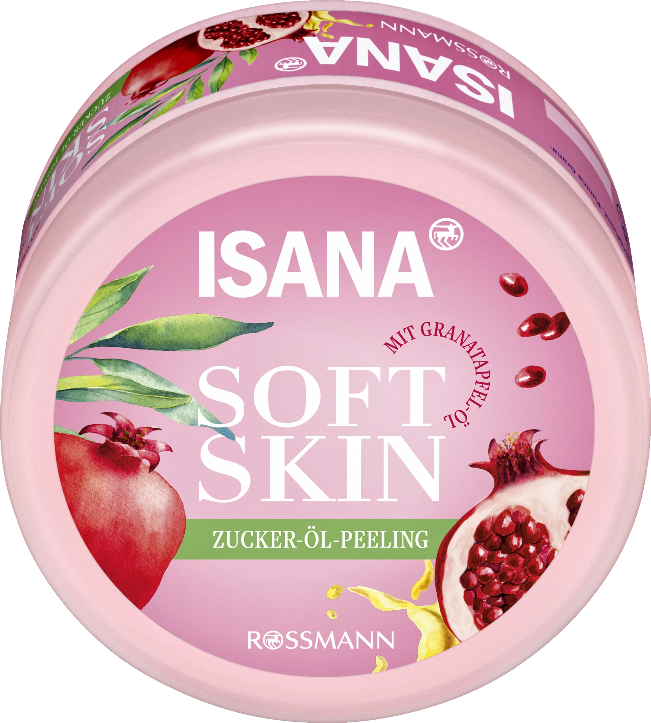 ISANA Soft Skin Zucker-Öl-Peeling Granatapfel 1 ISANA Soft Skin Zucker-Öl-Peeling Granatapfel