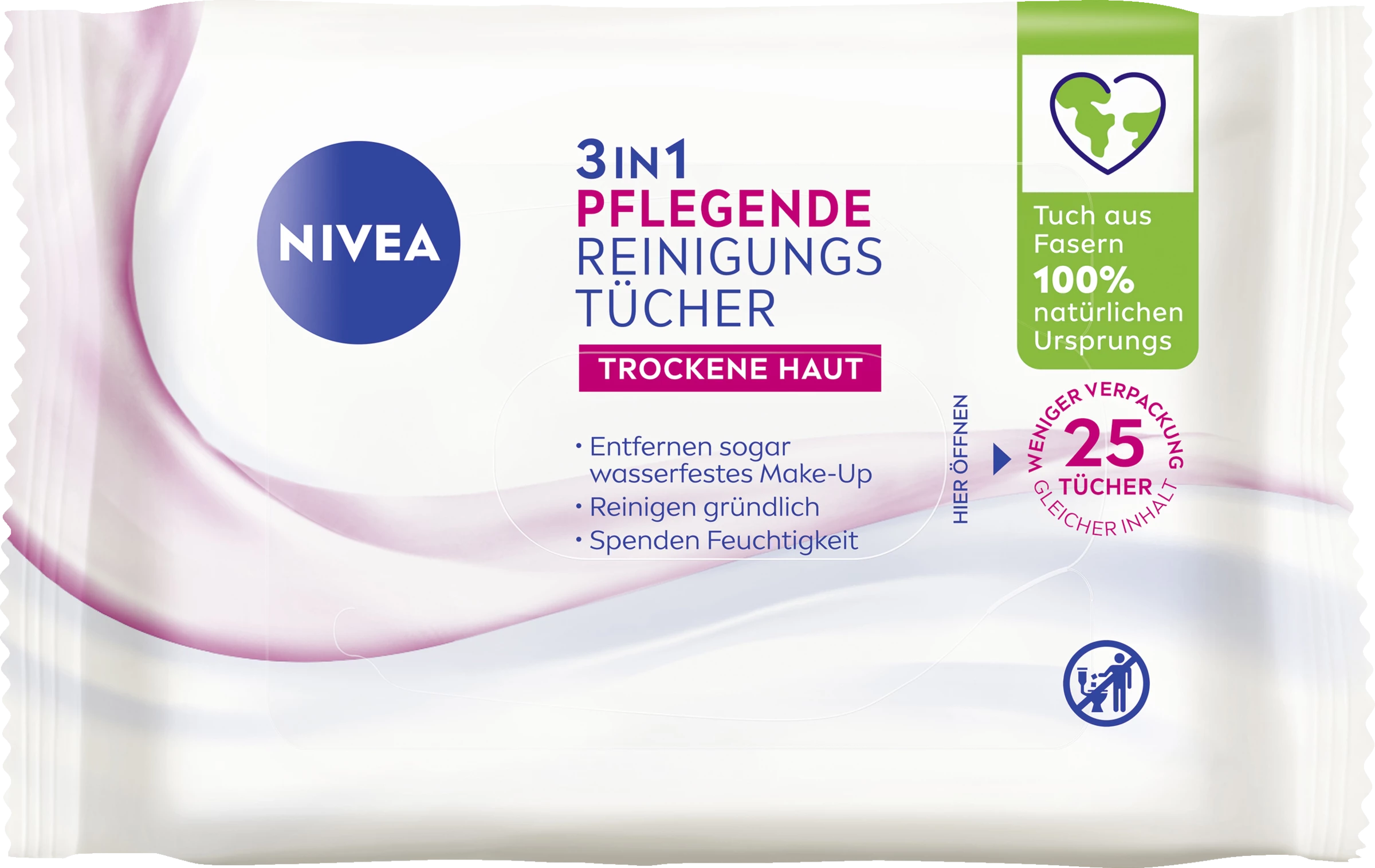 NIVEA 3in1 Pflegende Reinigungstücher 1 NIVEA 3in1 Pflegende Reinigungstücher