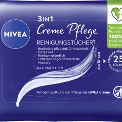 NIVEA 3in1 Creme Pflege Reinigungstücher