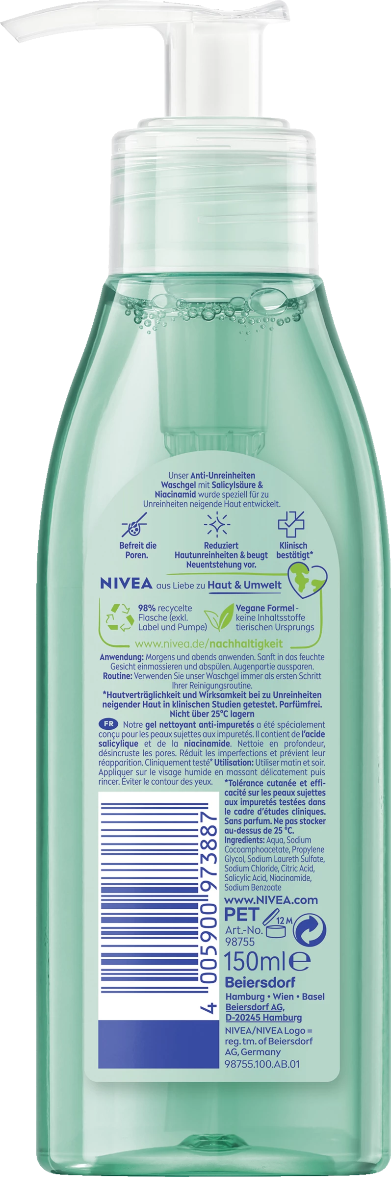 NIVEA Derma Skin Clear Waschgel 2 NIVEA Derma Skin Clear Waschgel – Bild 2