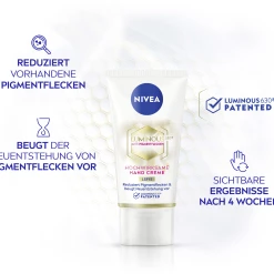 NIVEA Luminous Anti-Pigmentflecken Hochwirksame Hand Creme LSF15 7 NIVEA Luminous Anti-Pigmentflecken Hochwirksame Hand Creme LSF15 -Satin Naturel shop MAM 9306070 SHOP IMAGE 1.4