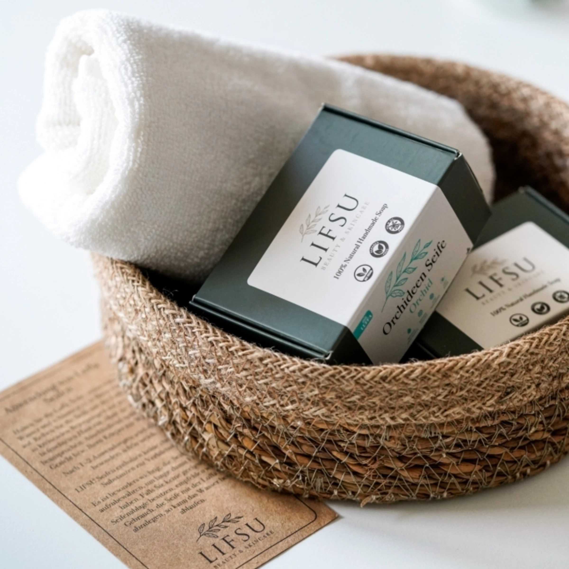 Lifsu Olivenblatt Duschseife Mit Luffa 5 Lifsu Olivenblatt Duschseife Mit Luffa – Bild 5