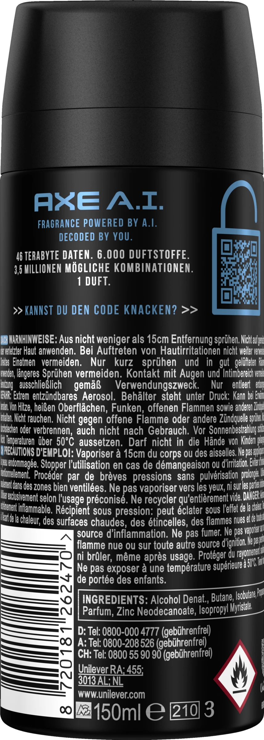 Axe Deodorant Bodyspray A.I. Fresh Firecracker 2 Axe Deodorant Bodyspray A.I. Fresh Firecracker – Bild 2