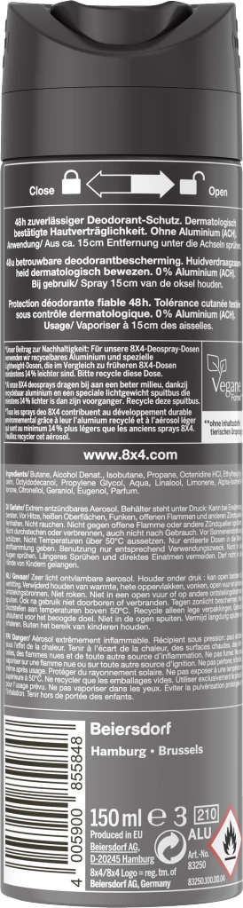 8x4 MEN Deodorant Spray N°12 Dark Forest 2 8x4 MEN Deodorant Spray N°12 Dark Forest – Bild 2
