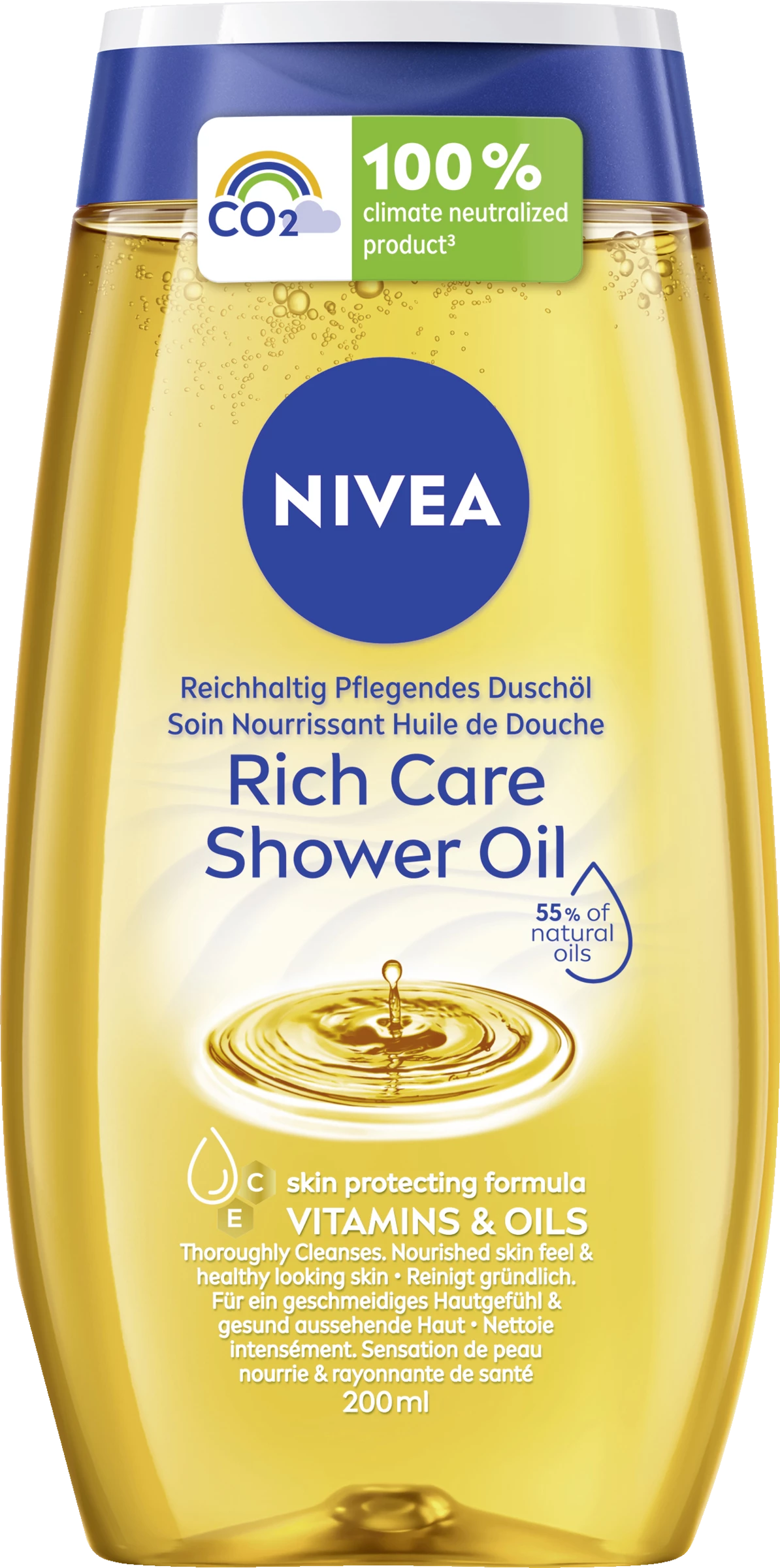 NIVEA Rich Care Shower Oil 1 NIVEA Rich Care Shower Oil