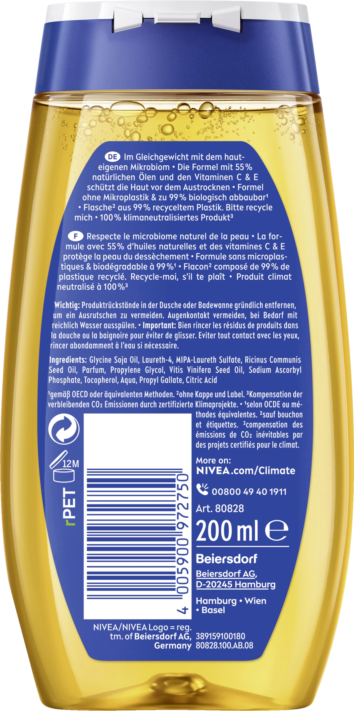NIVEA Rich Care Shower Oil 2 NIVEA Rich Care Shower Oil – Bild 2