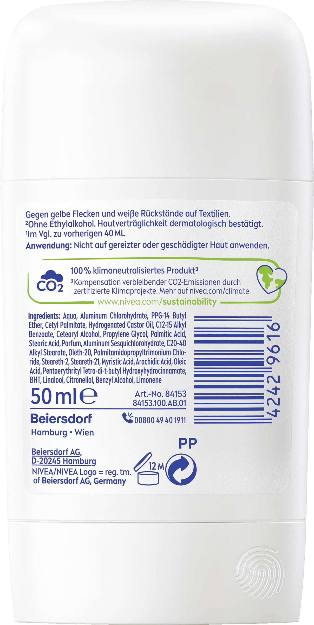 NIVEA Deo Stick Black And White Invisible Clear 2 NIVEA Deo Stick Black And White Invisible Clear – Bild 2