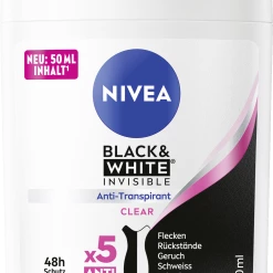 NIVEA Deo Stick Black And White Invisible Clear